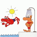 Hot sun..