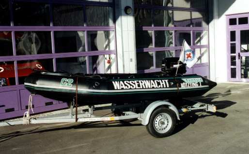 Einsatz Schlauchboot mit Aussenborder